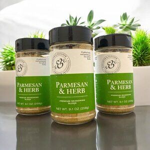 3 pk E & E Parmesan Herb Seasoning Blend, 9.1oz, BB 11/25